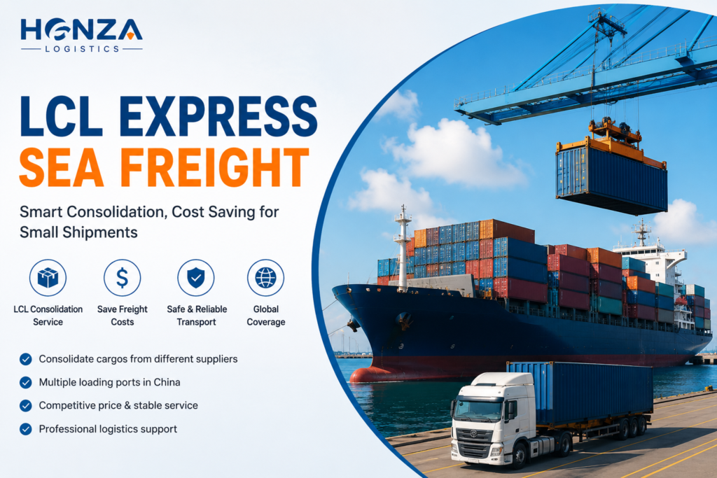 LCL freight from China